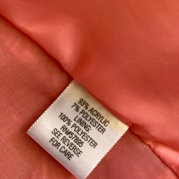 NWOT apt.9 Pink Tweed Jacket with black Trim detailed sleeve size 14 - Picture 13 of 16